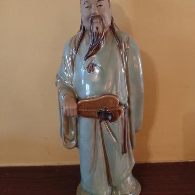Vintage Ceramic Chinese Elder Statuette