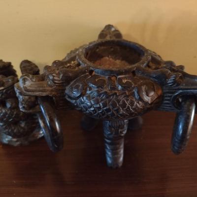 Metal Dragon Theme Incense Pot Choice A