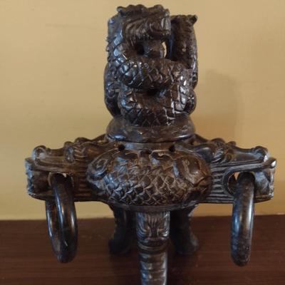 Metal Dragon Theme Incense Pot Choice A