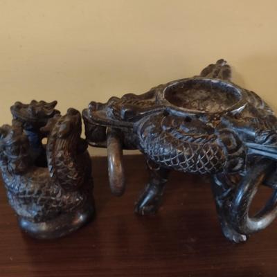 Metal Dragon Theme Incense Pot Choice B