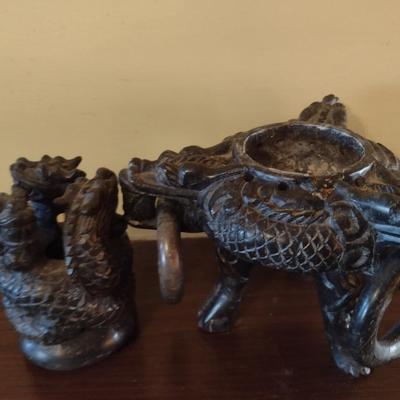 Metal Dragon Theme Incense Pot Choice B