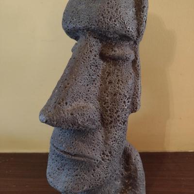 Vintage Tiki Head Chalkware Statue