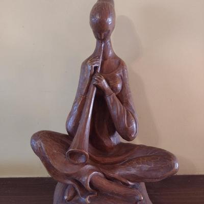 Vintage Leonardo Art Flute Player