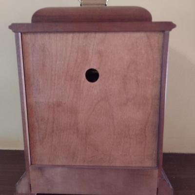 Vintage Burlwood Case West German Howard Miller 2 Jewel Mantel Clock