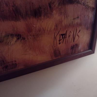 Large Framed Original Painting by Kearns