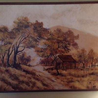 Large Framed Original Painting by Kearns