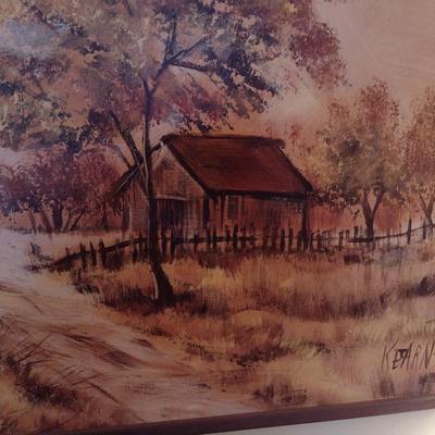 Large Framed Original Painting by Kearns