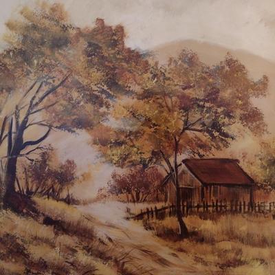 Large Framed Original Painting by Kearns