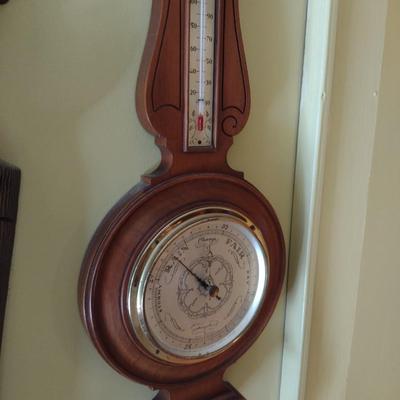 Vintage Airguide Banjo Design Barometer, Thermometer, Hygrometer