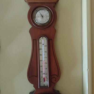 Vintage Airguide Banjo Design Barometer, Thermometer, Hygrometer
