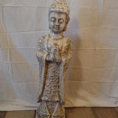 Pottery Ceramic Buddhist Statue 26"