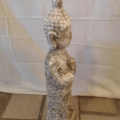 Pottery Ceramic Buddhist Statue 26"