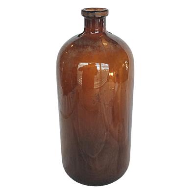 Antique Amber Apothecary Bottle