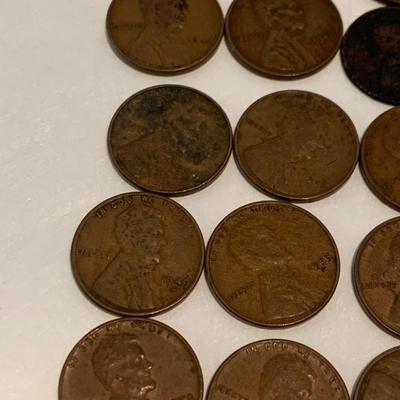 Wheat Penny Lot + 2 Steels C034