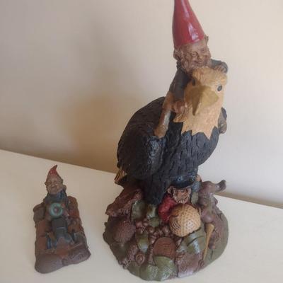 Pair of Tom Clark Gnome Statuettes 'Par' and 'Indy'