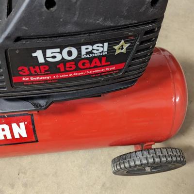 Craftsman 150 PSI 3HP 15 Gallon Air Compressor