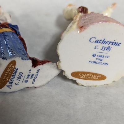 1983 Fine Porcelain Figurines with Dome and Base