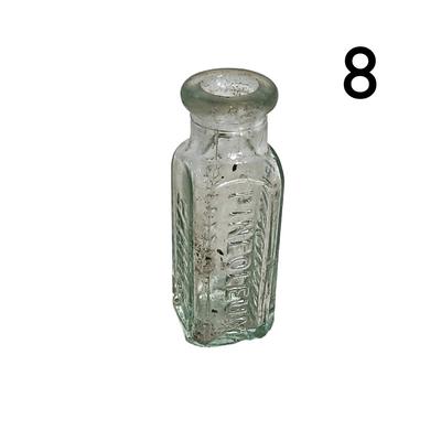 8 Antique Small Medicine Bottles