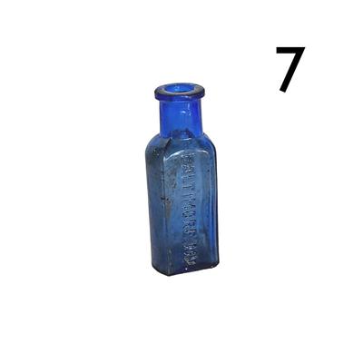 8 Antique Small Medicine Bottles