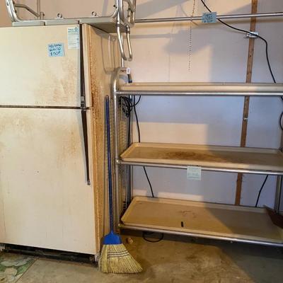 Lot 17: Garage Refrigerator & Plant Shelf