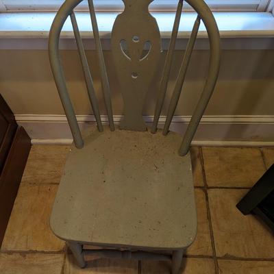 Vintage Wooden Farm Chair