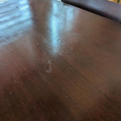 Solid Wood Dining Table with Three Chairs