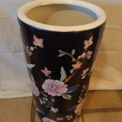 Chinese Porcelain Ceramic Tall Floor Vase Umbrella Stand