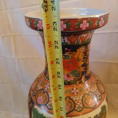 Ceramic Painted Chinese Floor Vase