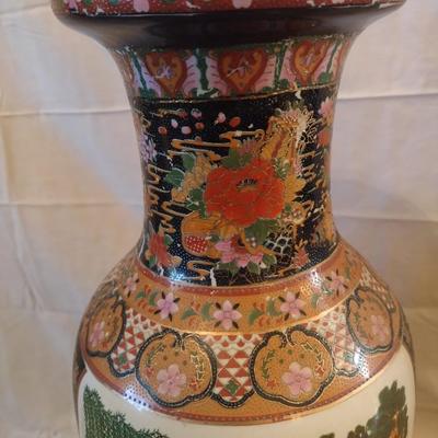 Ceramic Painted Chinese Floor Vase