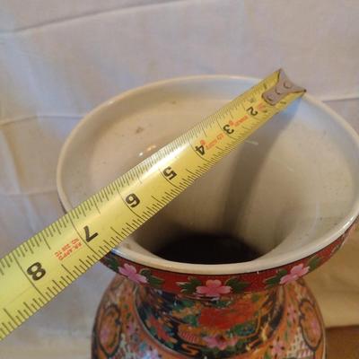 Ceramic Painted Chinese Floor Vase