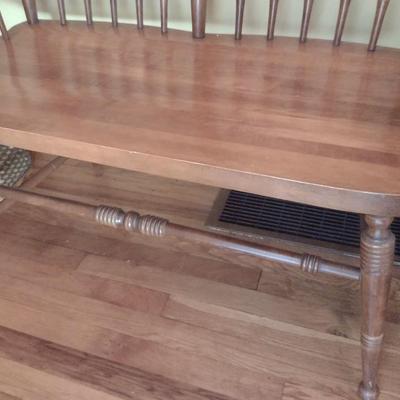 Solid Wood Two Seat Sitting Bench