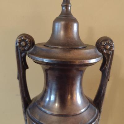 Vintage Empire Style Bronze Brass Urn