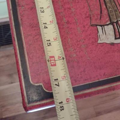 Vintage Chinoiserie Red Finish Painted Chest or Trunk