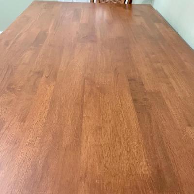 Solid Wood Four (4) Piece Dining Room Table & Chairs Set