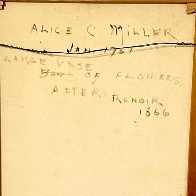ALICE MILLER ~ Renoir ~ Original ~ 1961 Floral