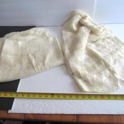 Pair of Older Sheer Curtain Panels