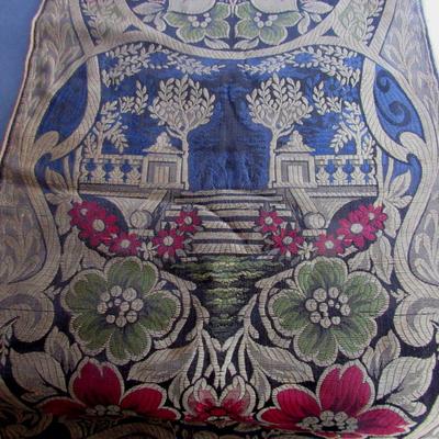 Long Tapestry Table Runner With Velvet Backing