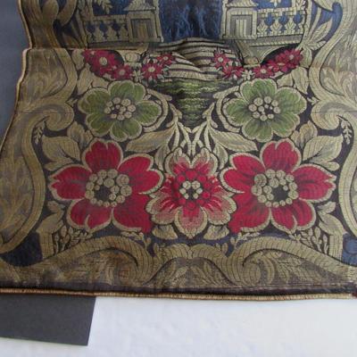 Long Tapestry Table Runner With Velvet Backing