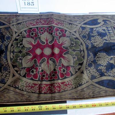 Long Tapestry Table Runner With Velvet Backing