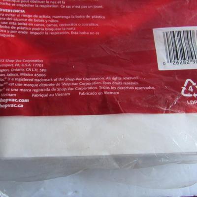 2 Shop Vac Disposable Filter Bags, Type F