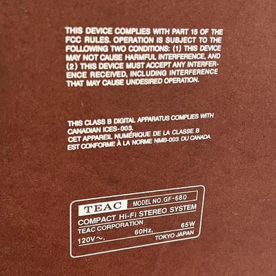 TEAC ~ Nostalgia ~ Stereophonic ~ Compact Hi-Fi Stereo System ~ *Read Details