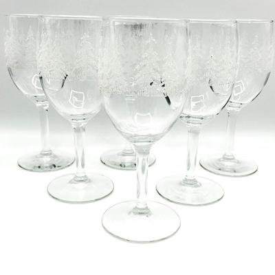 LIBBEY GLASS CO. ~ Frosty Pines Glassware