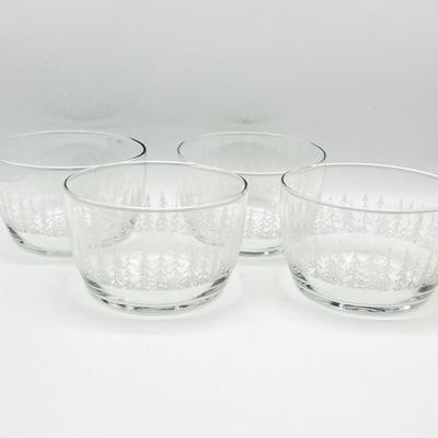 LIBBEY GLASS CO. ~ Frosty Pines Glassware