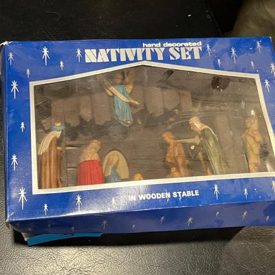 Vintage Nativity Set in box