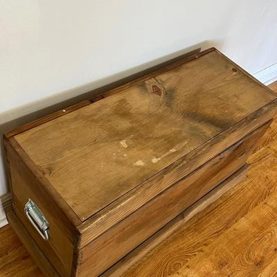 Solid Wood Rolling Chest