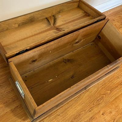 Solid Wood Rolling Chest