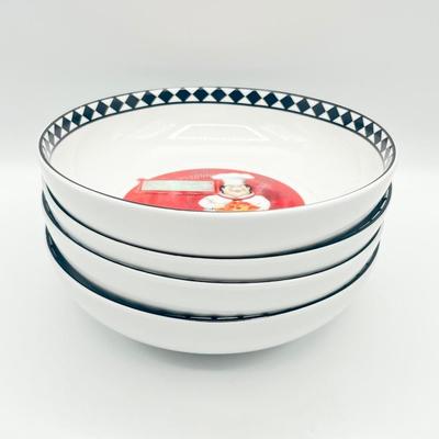 GIBSON HOME ~ Five (5) Piece Ceramic Chef Pasta Set