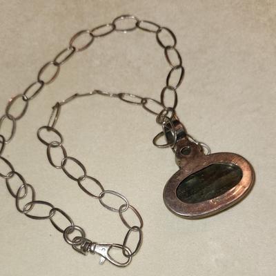 Labradorite and Sterling Necklace