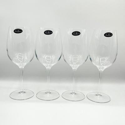 LUIGI BORMIOLI ~ Accademia ~ Set Of Four (4) Wine Glasses