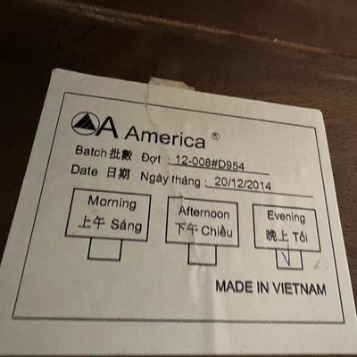 A-America Dining Table W/ Butterfly Leaf & (8) Chairs